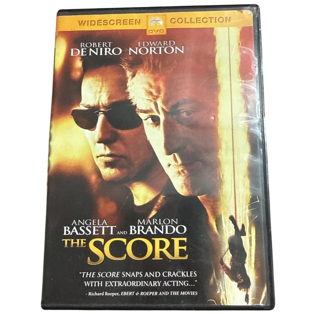 The Score (DVD, 2001) Widescreen Robert Deniro, Edward Norton, Angela Bassett